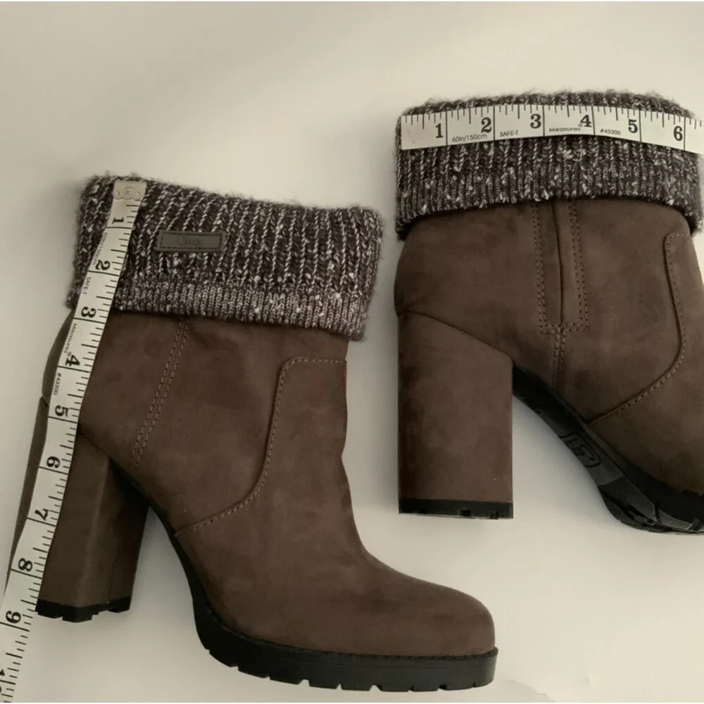 Circus Sam Edelman Carter Faux Suede Sweater Top Boots 10